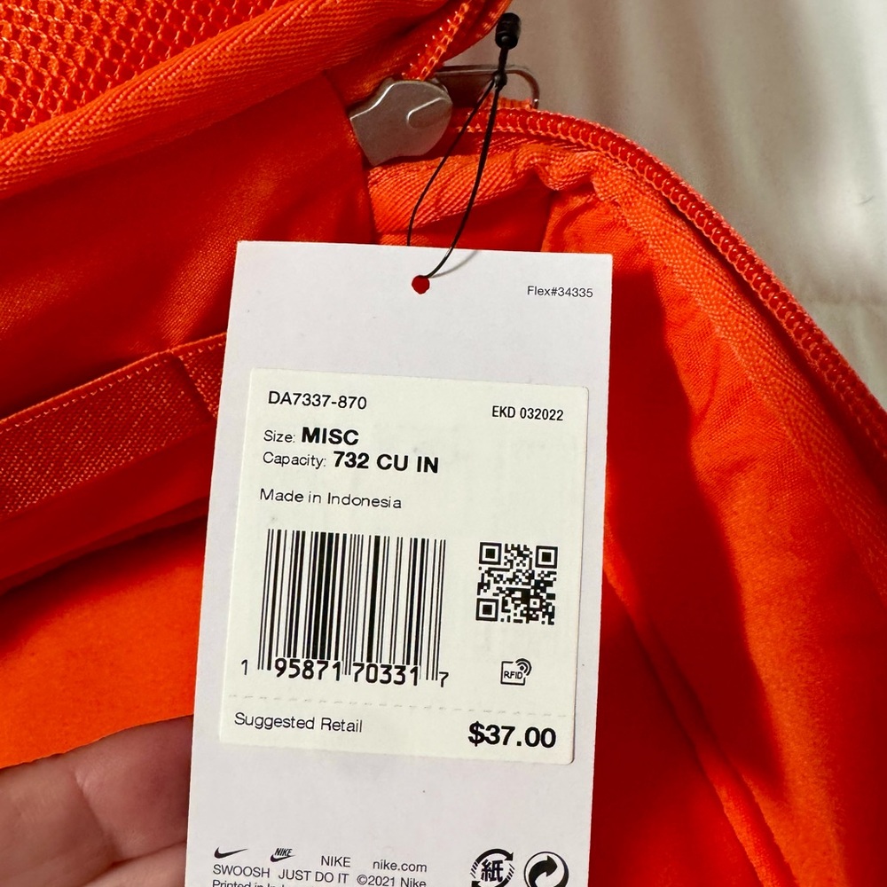 Nike Orange Shoulder Bag - Picture 5 of 5